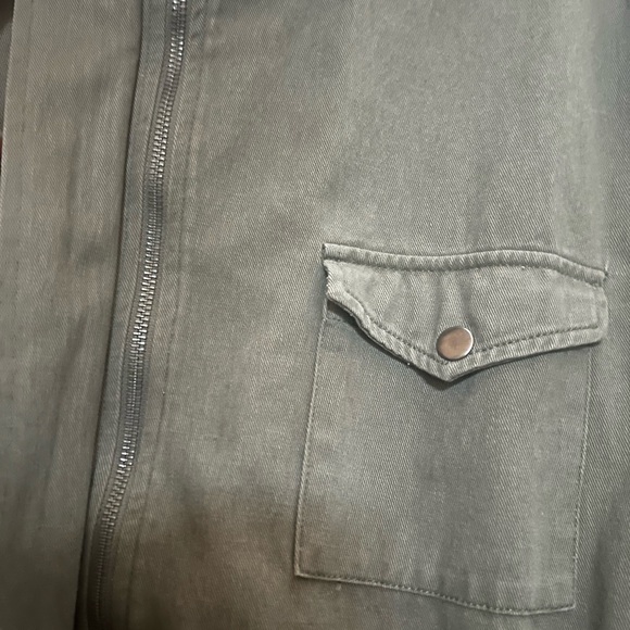 Sheryl Crow Designer Army/Military Green Jacket withh Embroidery 100% Cotton - Picture 6 of 16